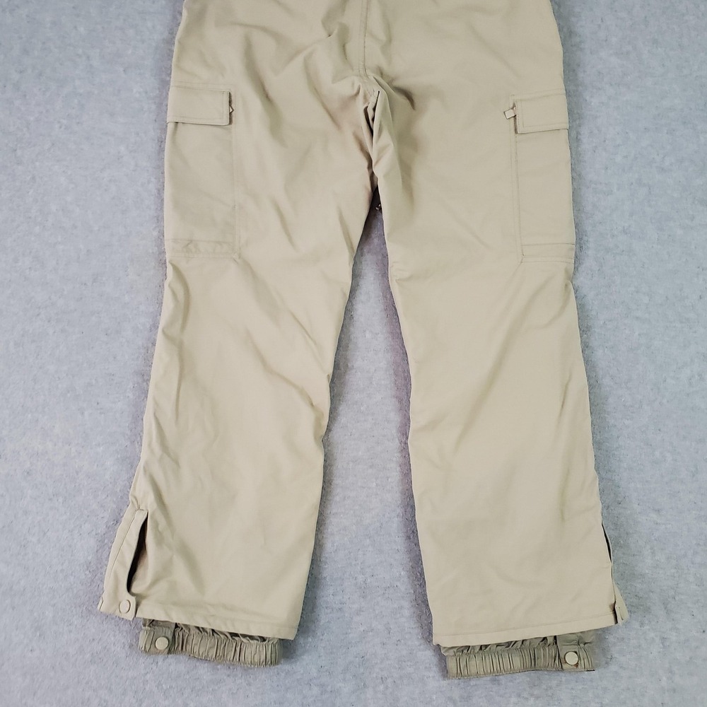Quiksilver 5000 Snow Pants Mens Medium (34x30) Beige Cargo Ski Snowboard Vented - Picture 7 of 16